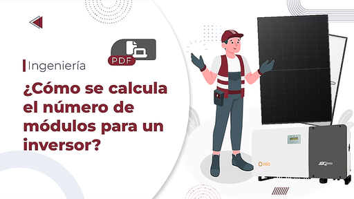 ¿Cómo se calcula el número de módulos para un inversor?